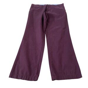 New Tommy Hilfiger Graduate Pants Men's Size 34x32 Slim Fit Harvard Red Cotton